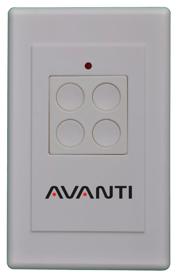 Avanti WTX4 Wireless Wall Remote